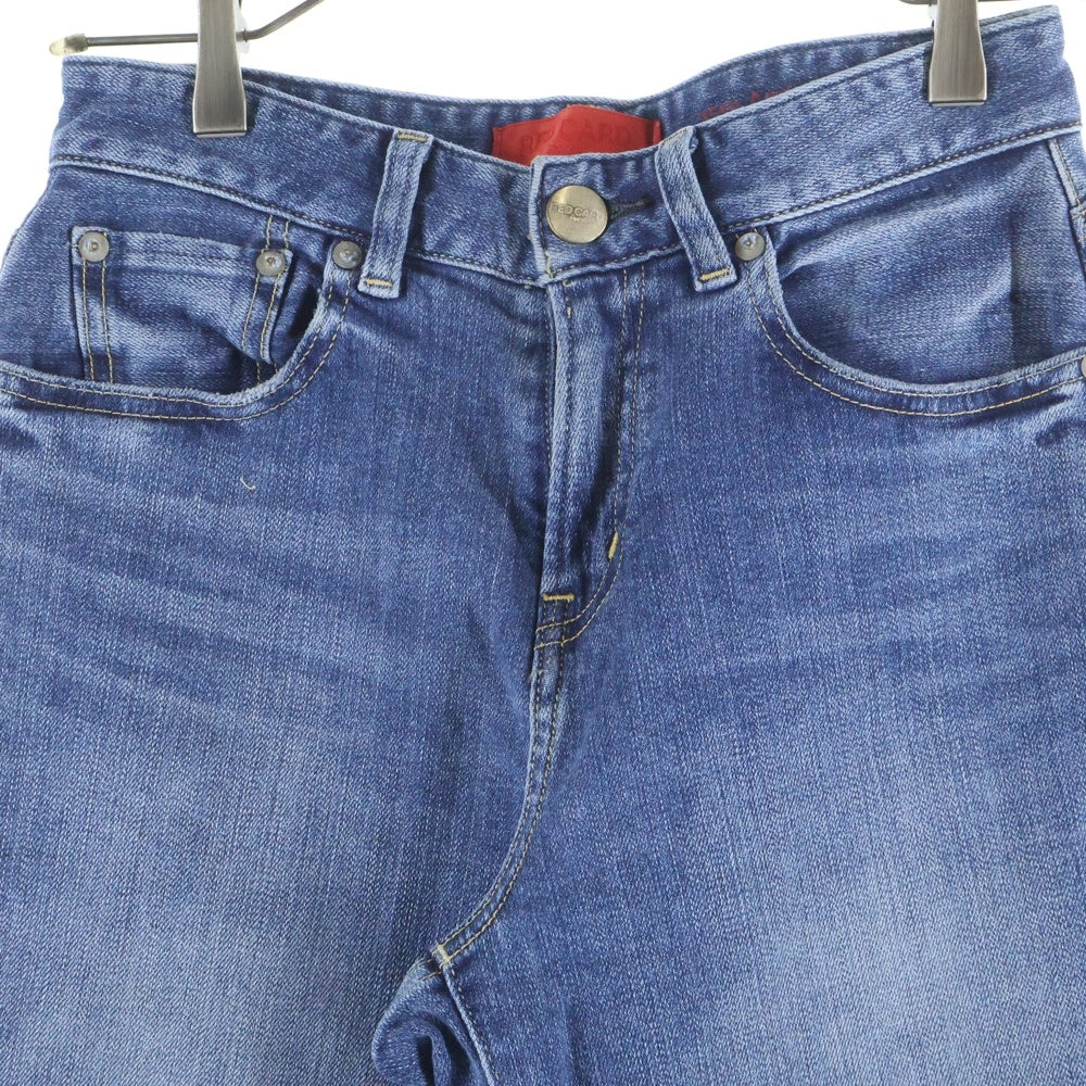 RED CARD(レッドカード) 35TH ANNIVERSARY WIDE アニバーサリー ワイドストレートデニムパンツ ジーンズ レディース インディゴ 26W101