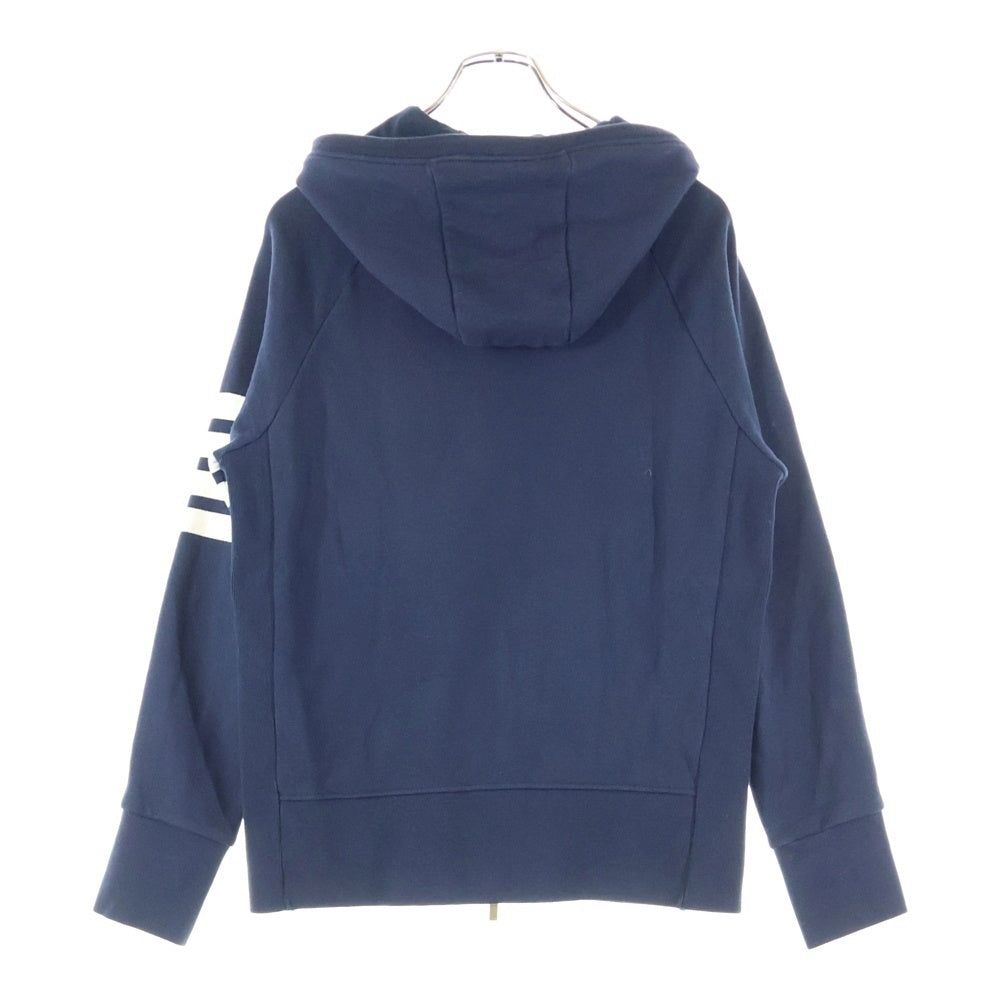 THOM BROWNE(トムブラウン) 4BAR クラシック ジップアップスウェットパーカー フーディー ネイビー MJT022H-00535461