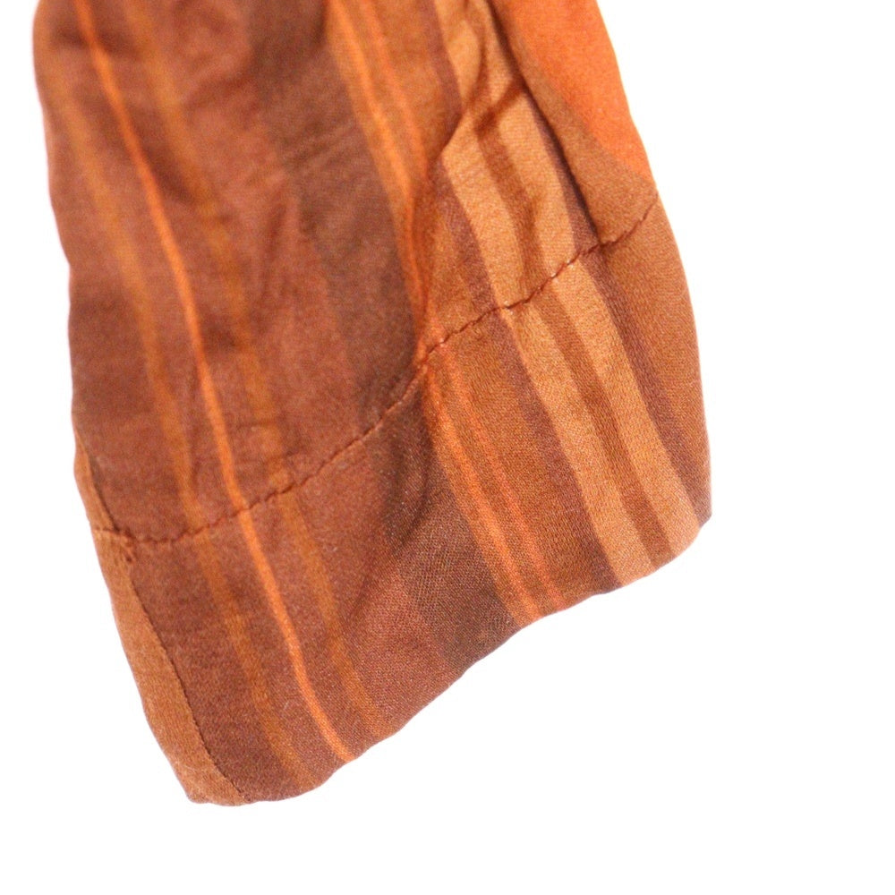 ETRO(エトロ) ストライプ ロングスリーブ レギュラーカラーシャツ オレンジ