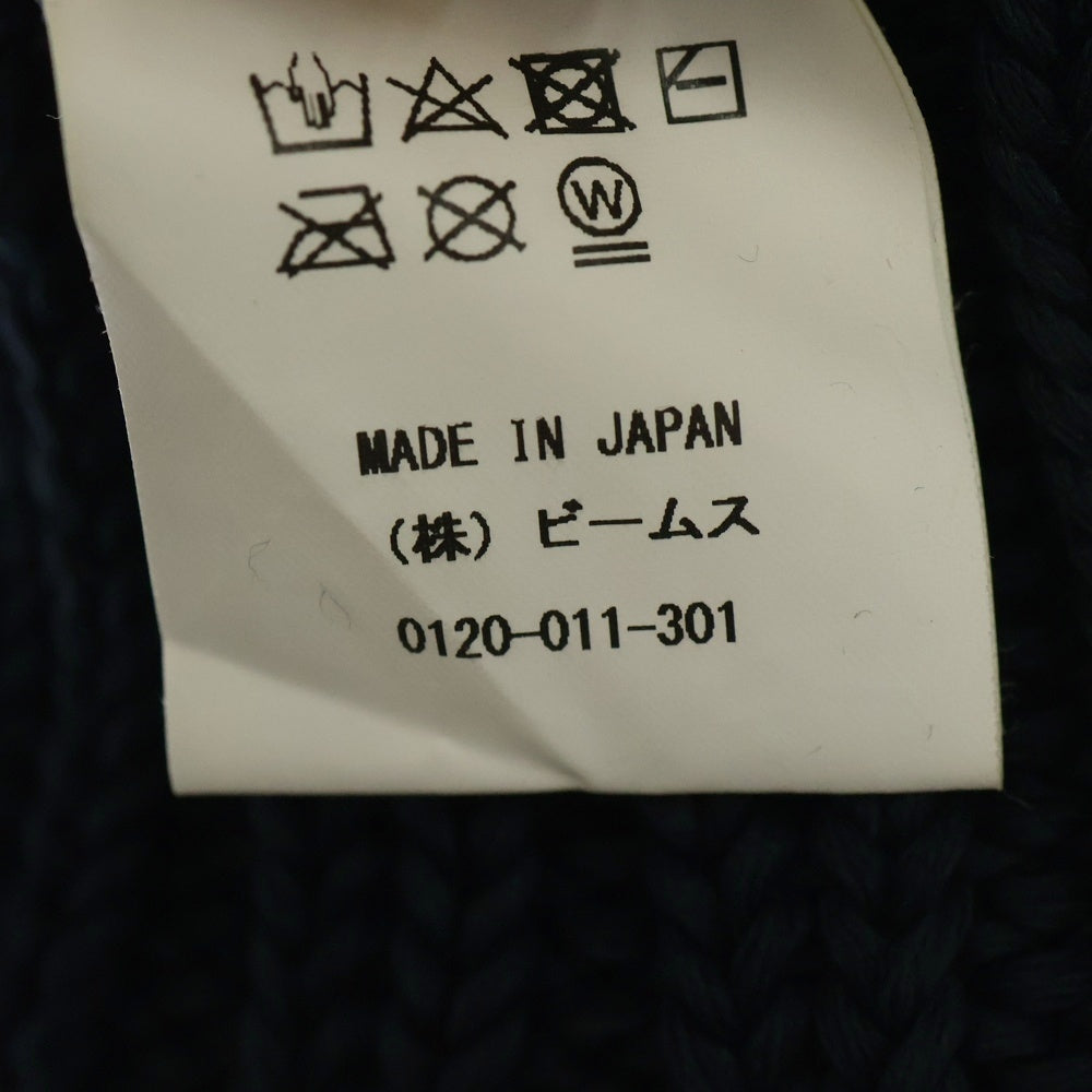 BEAMS(ビームス) 19SS ローゲージ ニットキャップ ビーニー 帽子 ネイビー 11-41-3538-734