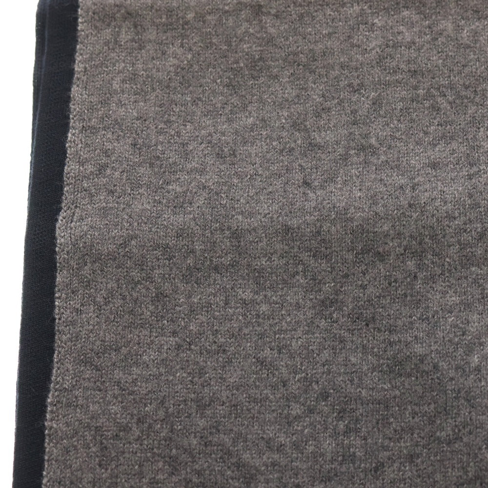 miumiu(ミュウミュウ) ロゴ刺繍 ウールマフラー ストール ネイビー 5FS004 15RK RFID