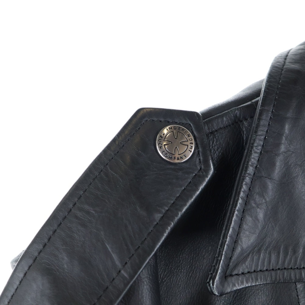 INDEPENDENT(インデペンデント) キルティングライニング ダブルライダース レザージャケット ブラック