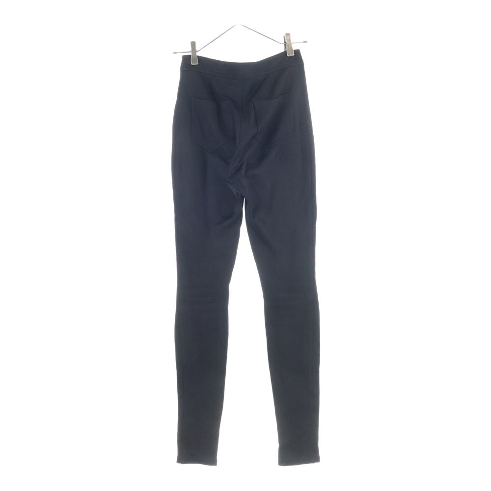 SAINT LAURENT PARIS(サンローランパリ) 22SS SLIM FIT SILK JERSEY PANTS スリム フィット シルク ジャージ イージーパンツ レディース ブラック 685432 Y7E23