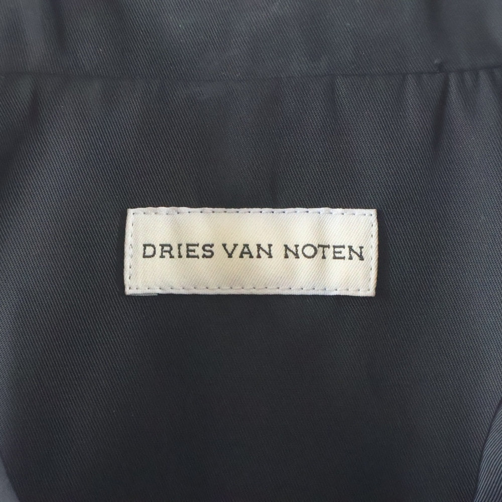 DRIES VAN NOTEN(ドリスヴァンノッテン) ショートスリーブ ジップアップシャツ ブラック 855.020734-1275-900