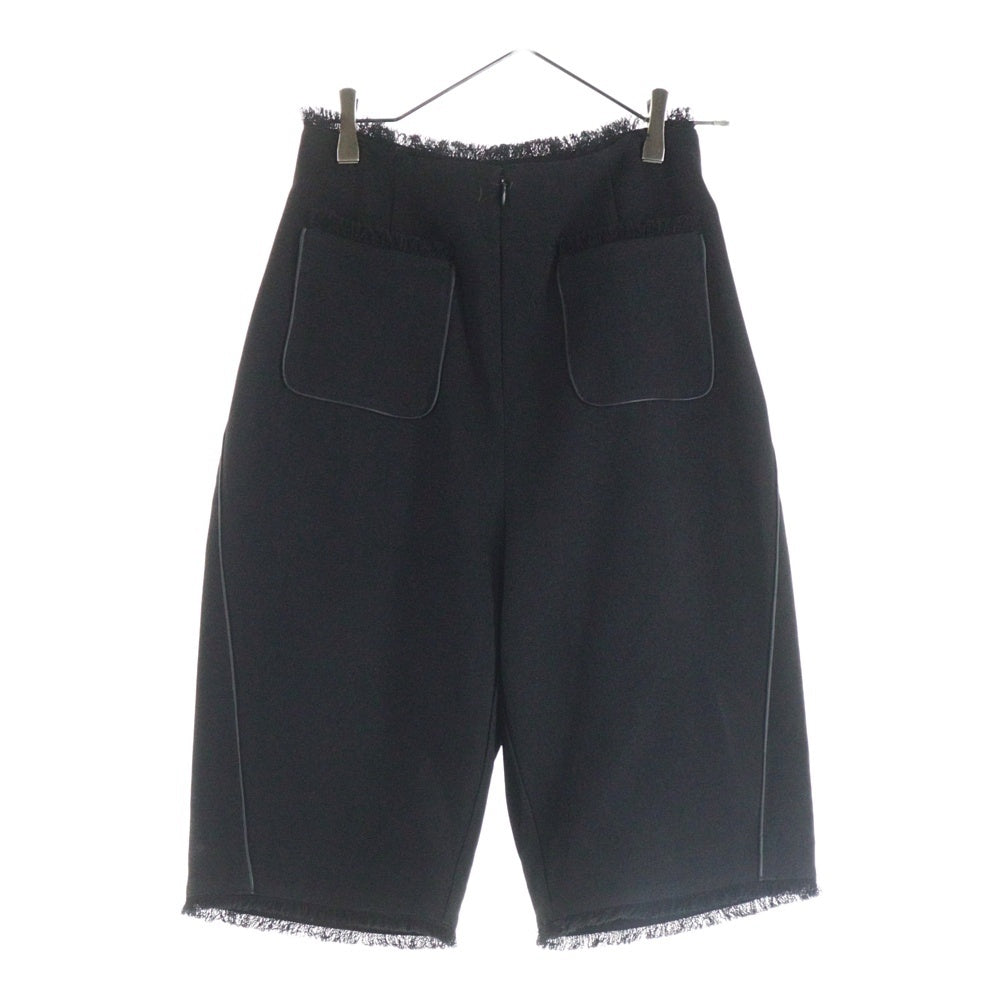 LE CIEL BLEU(ルシェルブルー) TWEED CAPRI PANTS ツイード カプリ ハーフパンツ ショーツ レディース ブラック 27S68407