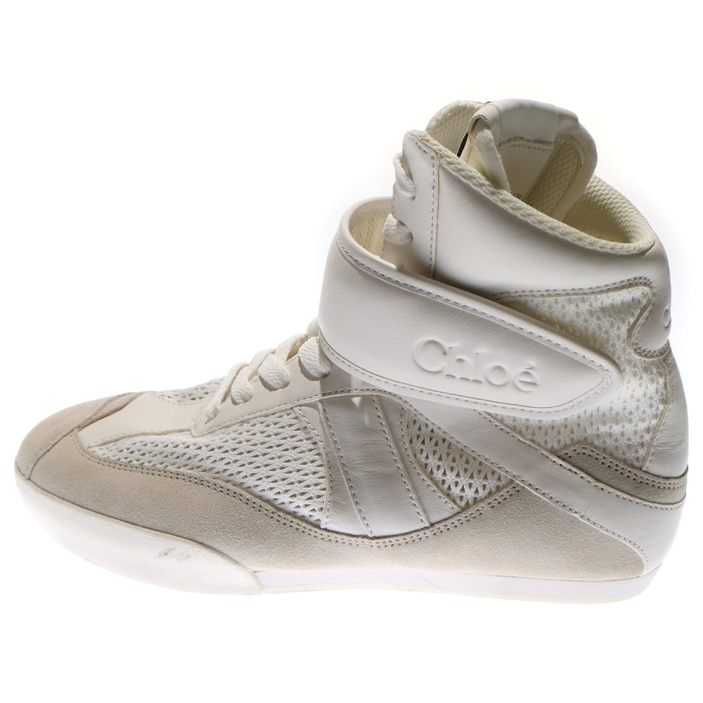 Chloe(クロエ) KICK キック スウェード切り替え ハイカットスニーカー レディース ホワイト 0125251