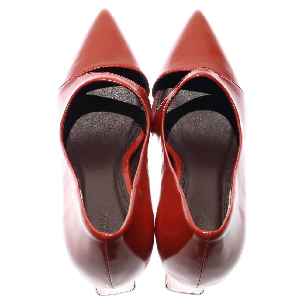 AMERI(アメリ) ポインテッドトゥ レザーハイヒール レディース レッド