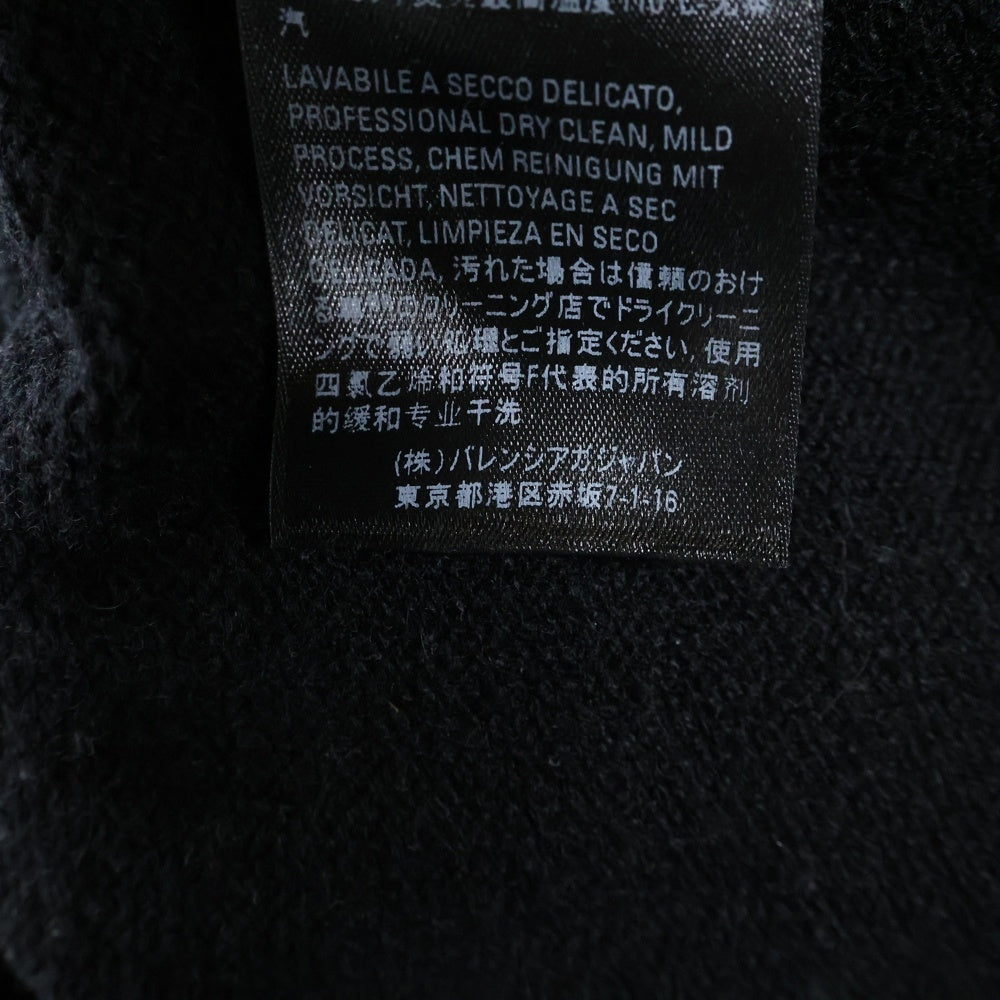 BALENCIAGA(バレンシアガ) 21SS エンブロイダリー ロゴ ニット セーター ブラック 657405