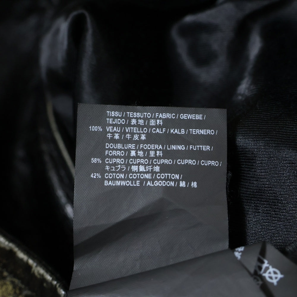 SAINT LAURENT PARIS(サンローランパリ) 16SS L01 ヴィンテージ加工 ダブルライダース レザージャケット ブラック L01O 397290 Y5QD1