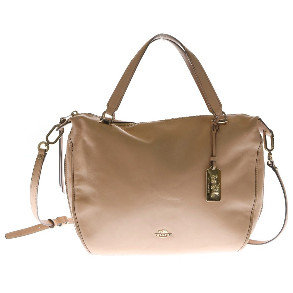 COACH(コーチ) ロゴプレート 2WAY レザーショルダーバッグ ハンドバッグ ピンク C1482-32405 レディース