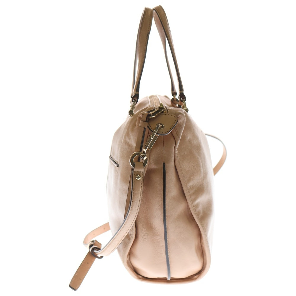 COACH(コーチ) ロゴプレート 2WAY レザーショルダーバッグ ハンドバッグ ピンク C1482-32405 レディース