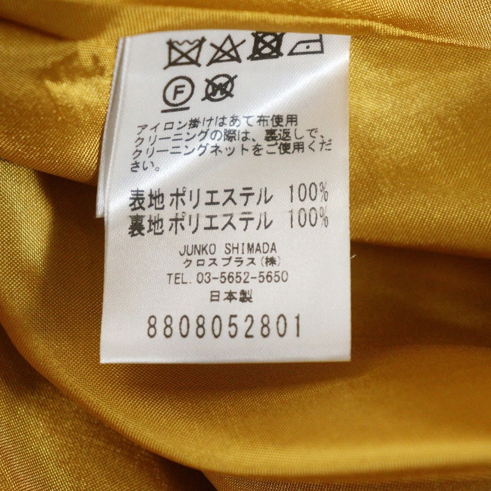 JUNKO SHIMADA(ジュンコシマダ) プリーツ フレアロングスカート レディース ゴールド 88-08052801