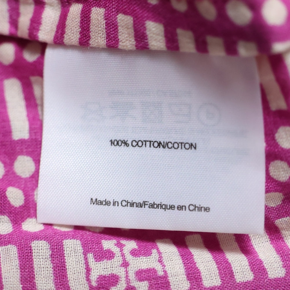 TORY BURCH(トリー バーチ) 総柄 オープンネック半袖Tシャツ カットソー ピンク 12121134 レディース