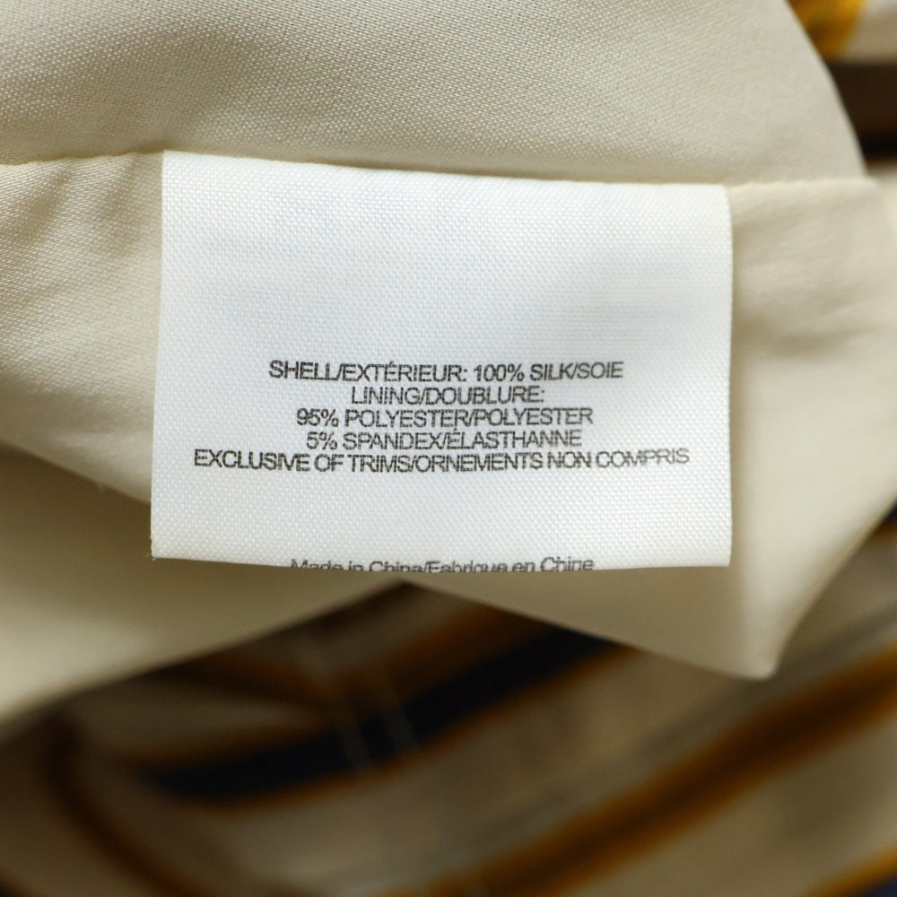 TORY BURCH(トリー バーチ) ストライプ プリーツシルクスカート レディース ベージュ 13121365