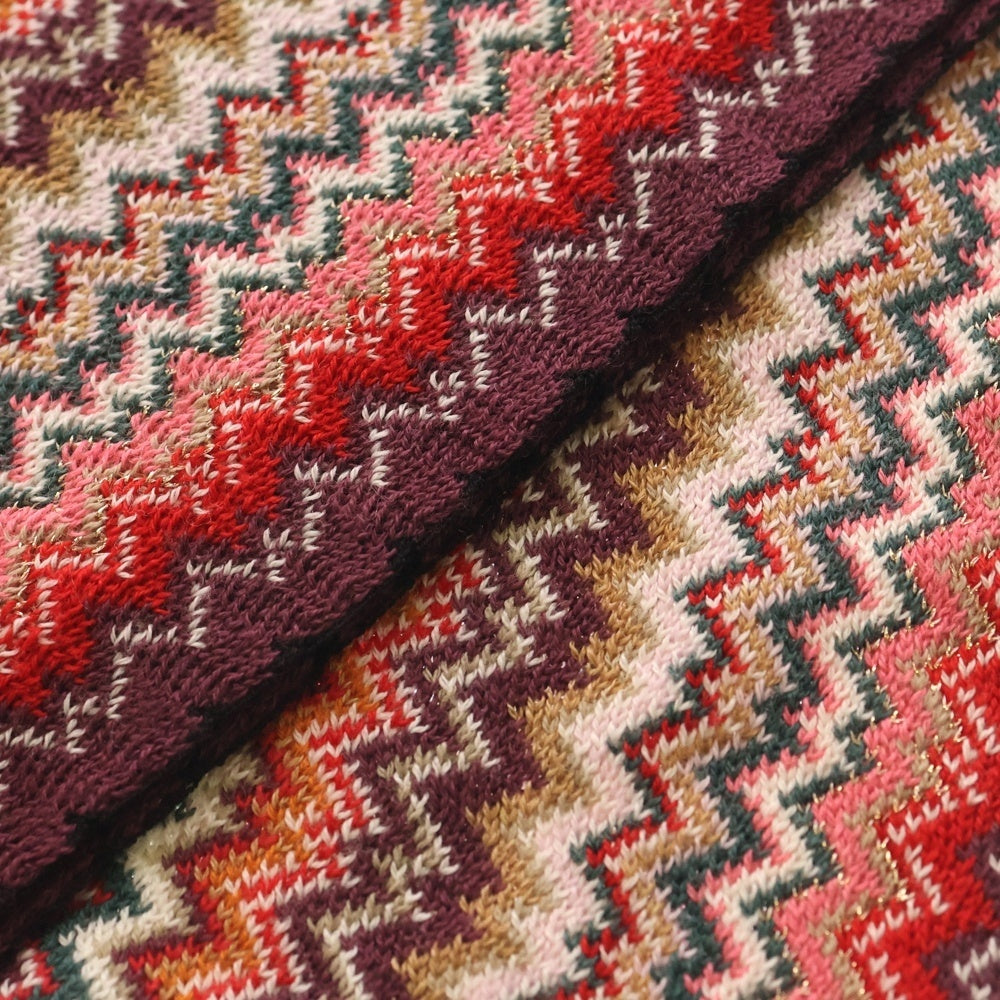 MISSONI(ミッソーニ) 総柄 ウール混アクリルマフラー ストール マルチカラー レディース