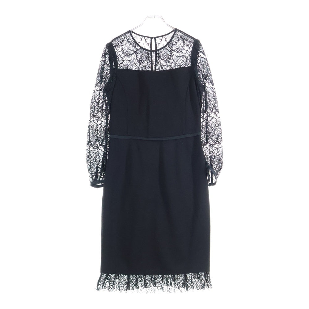 TORY BURCH(トリー バーチ) ウール混 ロングスリーブワンピース ドレス レディース ブラック 33132449