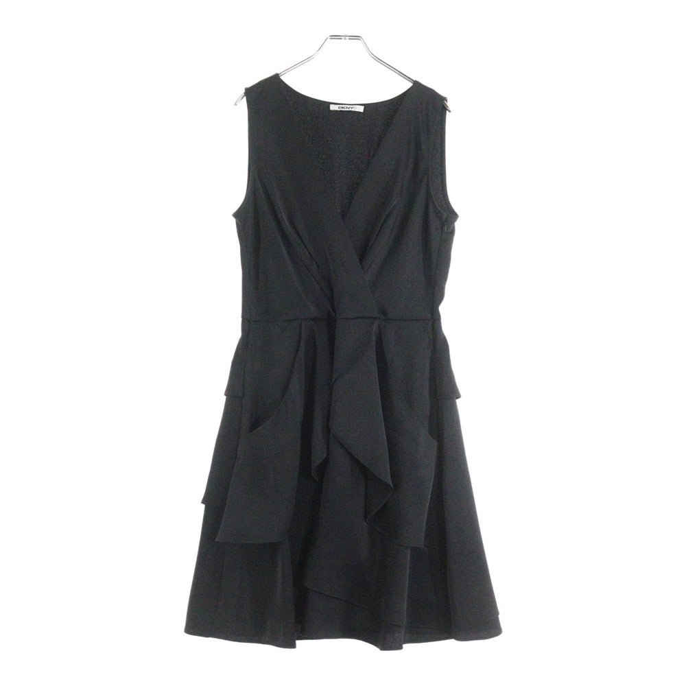DKNY(ダナキャラン) レイヤード ノースリーブワンピース ドレス レディース ブラック