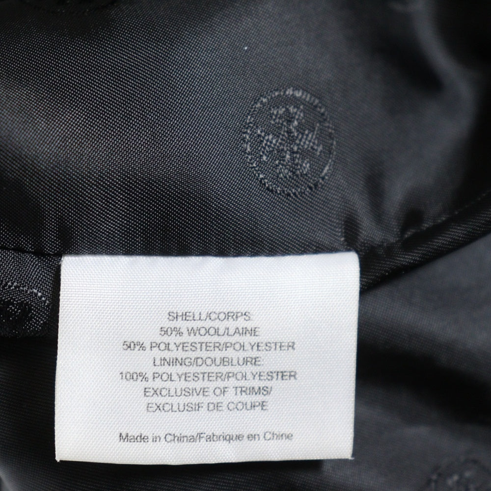 TORY BURCH(トリー バーチ) ベルト付き ウール混 ステンカラーコート レディース ブラック 34111534