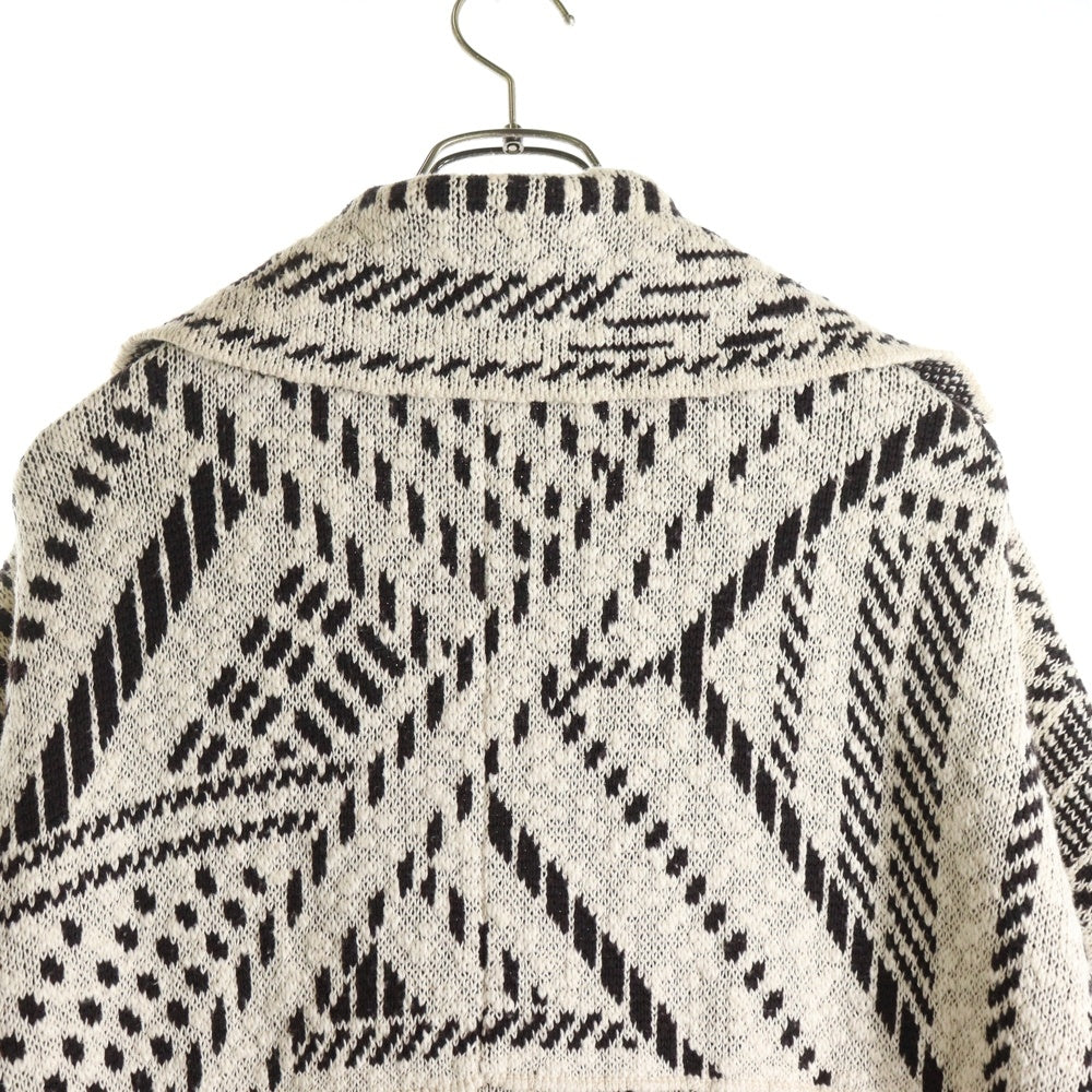 TORY BURCH(トリー バーチ) 総柄 ショートスリーブ ウールガウンコート レディース ブラウン/ホワイト 11153501