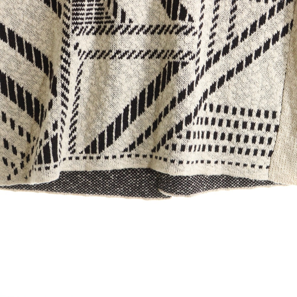 TORY BURCH(トリー バーチ) 総柄 ショートスリーブ ウールガウンコート レディース ブラウン/ホワイト 11153501