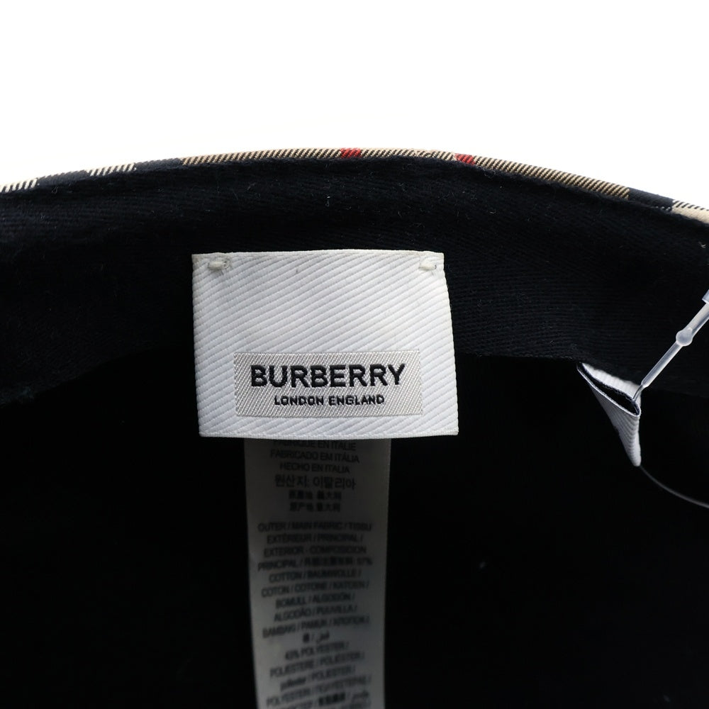 BURBERRY(バーバリー) HEAVY COTTON CHECK TRUCKER CAP ヘビーコットン ノバチェック柄 ベースボールキャップ 帽子 ベージュ 8026929