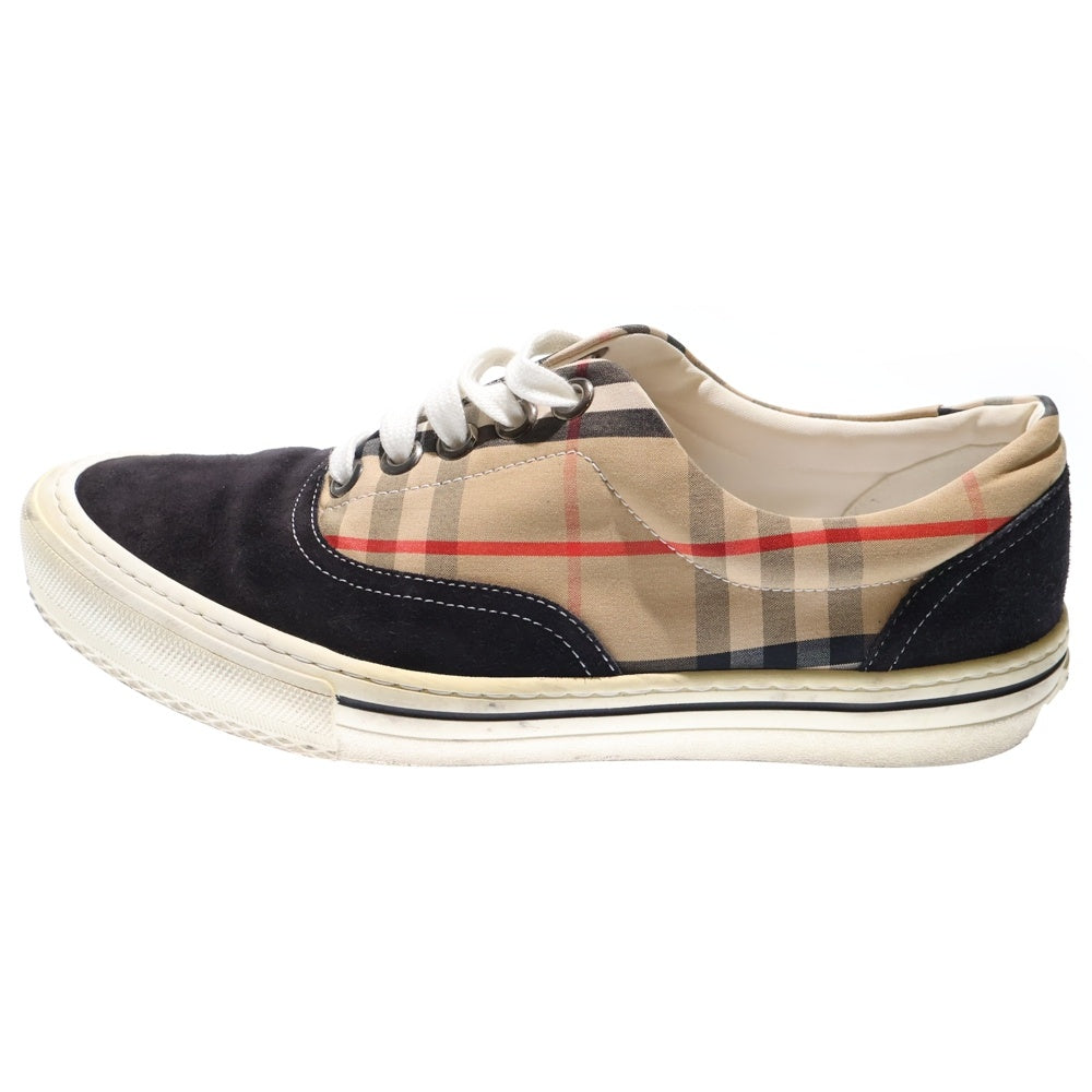 BURBERRY(バーバリー) ノバチェック ロートップ スニーカー ブラック