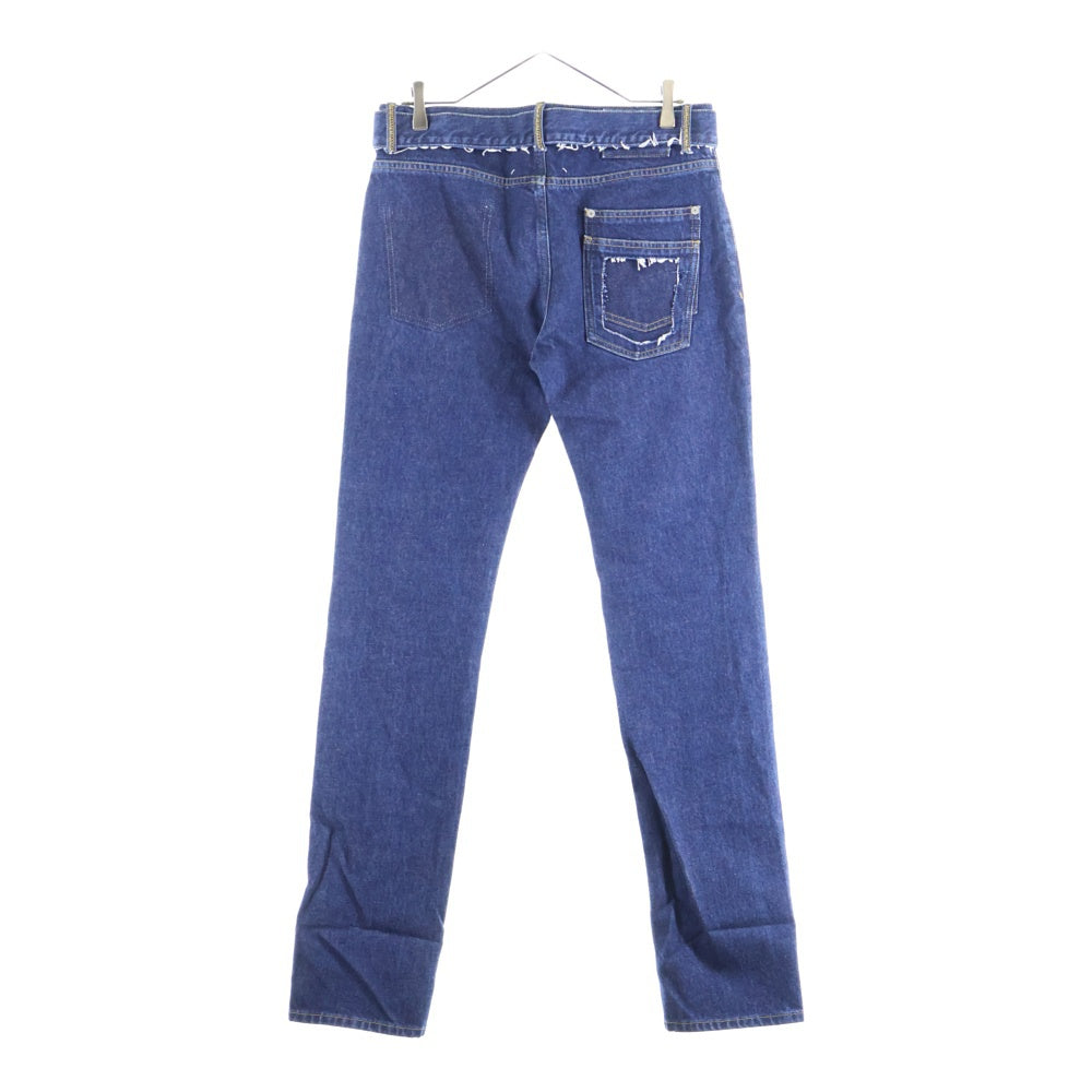 Maison Margiela(メゾンマルジェラ) マルチポケット アジャスター付き 切り抜きデザイン ボタンフライ デニムパンツ インディゴ S30LA0121