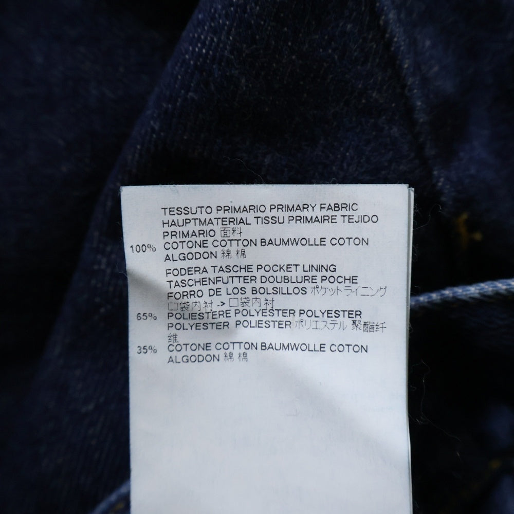 Maison Margiela(メゾンマルジェラ) マルチポケット アジャスター付き 切り抜きデザイン ボタンフライ デニムパンツ インディゴ S30LA0121