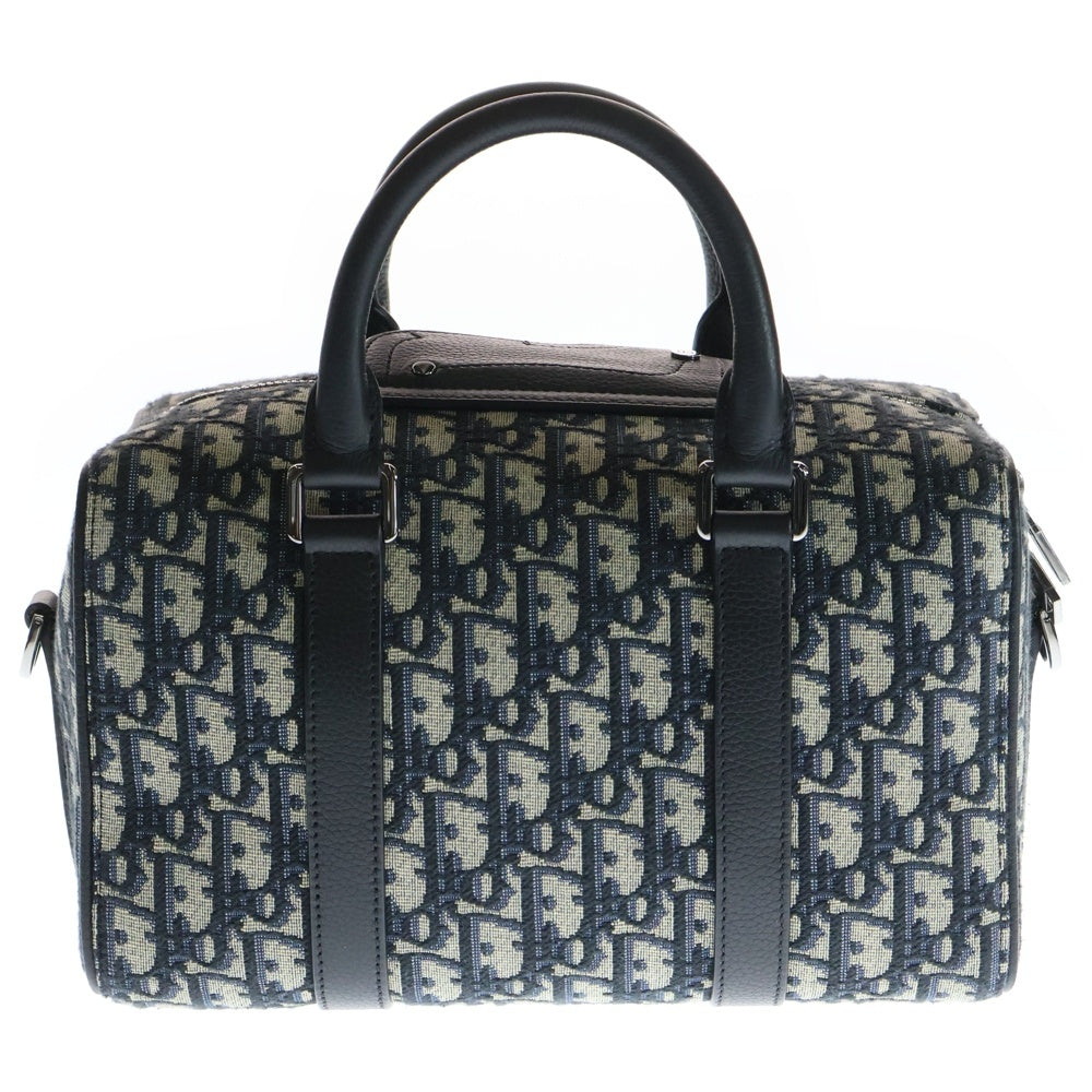 Christian Dior(クリスチャンディオール) LINGOT 26 トロッター ランゴー ロゴデザイン キャンバスハンドバッグ ベージュ/ブラック 00-BO-0202 レディース