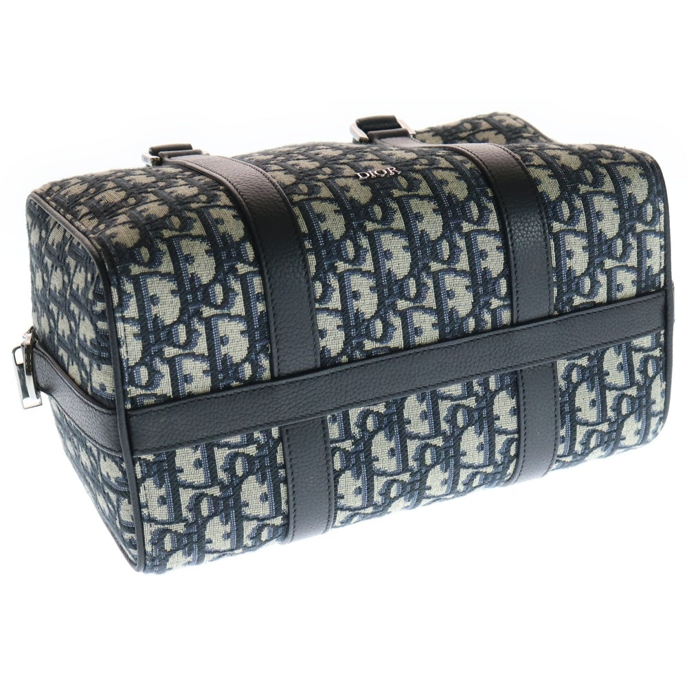 Christian Dior(クリスチャンディオール) LINGOT 26 トロッター ランゴー ロゴデザイン キャンバスハンドバッグ ベージュ/ブラック 00-BO-0202 レディース