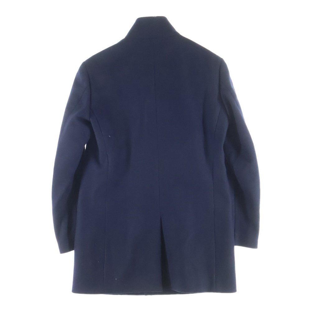 theory(セオリー) スタンドカラー ウールロングコート ネイビー 02-5409004