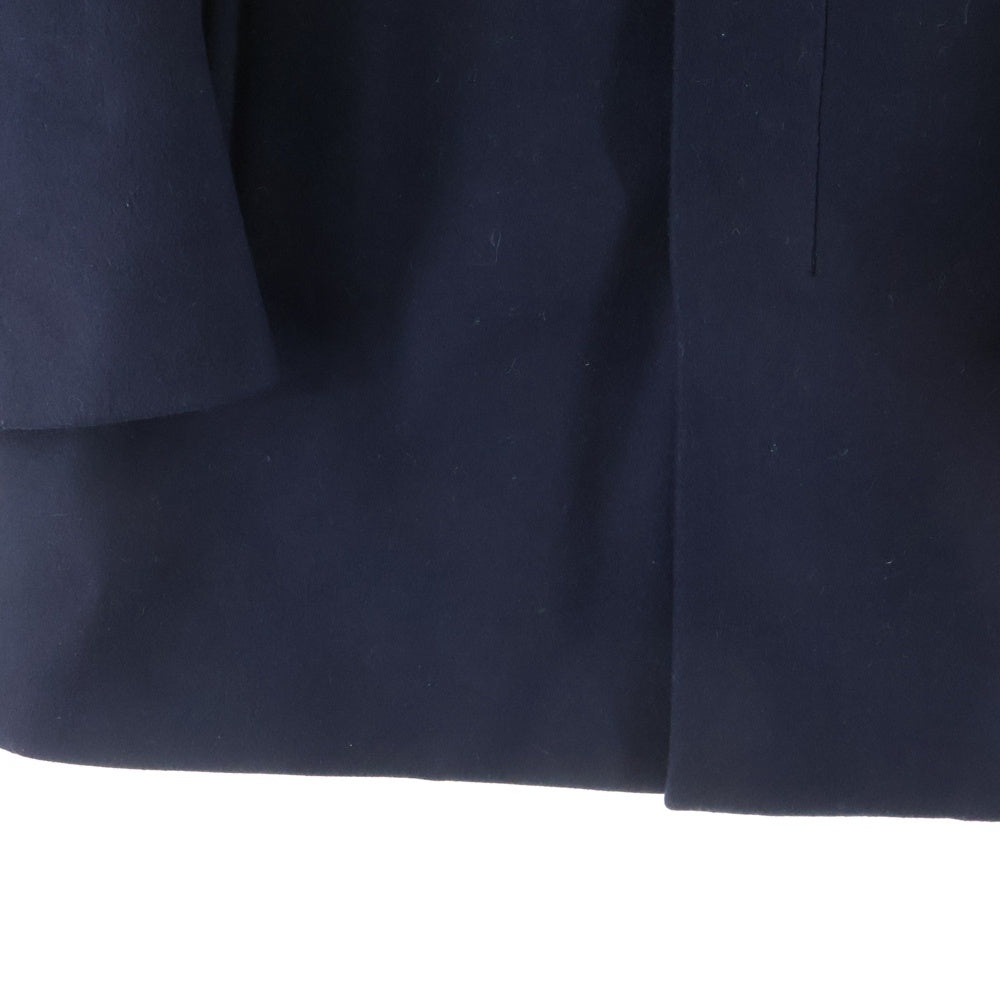 theory(セオリー) スタンドカラー ウールロングコート ネイビー 02-5409004