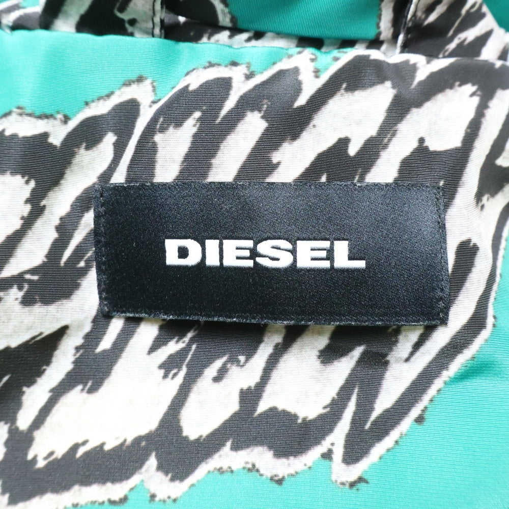 DIESEL(ディーゼル) 19SS J-SABORU 総柄 デジタルオールオーバープリント フーデットジャケット ブルゾン グリーン 00SMFM