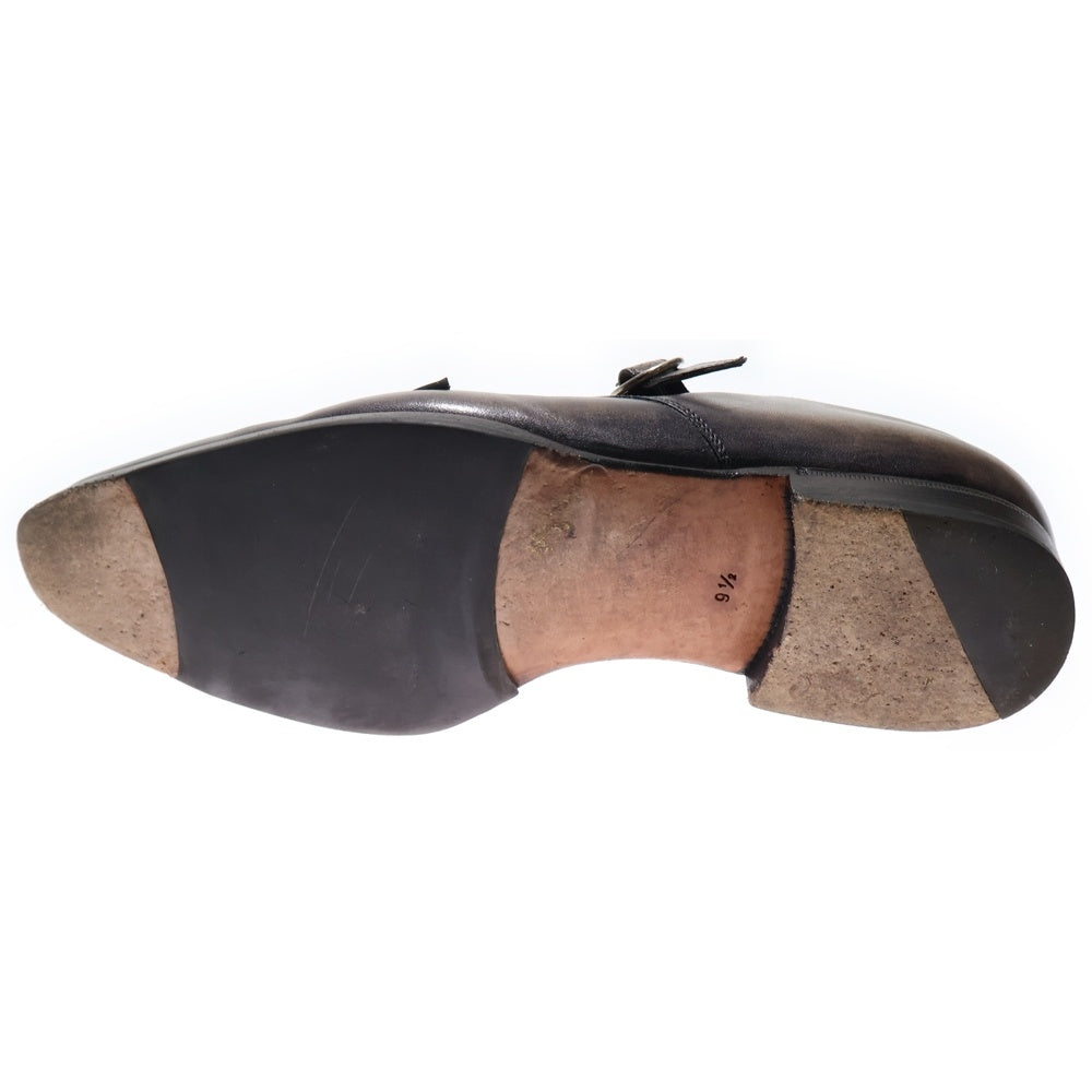 Berluti(ベルルッティ) スクリット カリグラフィ クラシック ダブルモンク ストラップ レザー シューズ カーキ