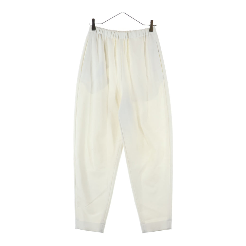 ENFOLD(エンフォルド) 23SS EGG PANTS テーパードエッグパンツ レディース ホワイト 300FA231-1770