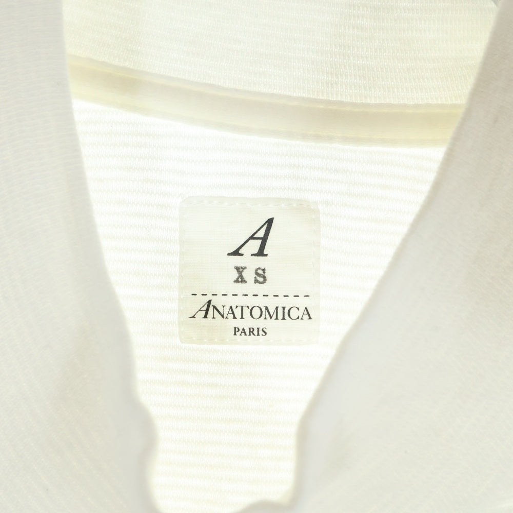ANATOMICA(アナトミカ) MOCK NECK TEE S/S 半袖モックネックTシャツ トップス レディース ホワイト 530-521-12