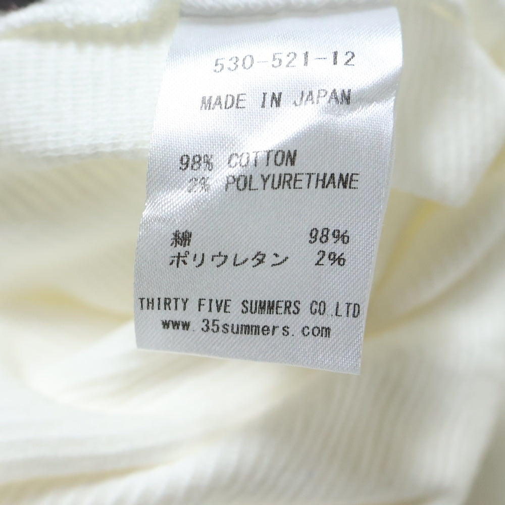 ANATOMICA(アナトミカ) MOCK NECK TEE S/S 半袖モックネックTシャツ トップス レディース ホワイト 530-521-12