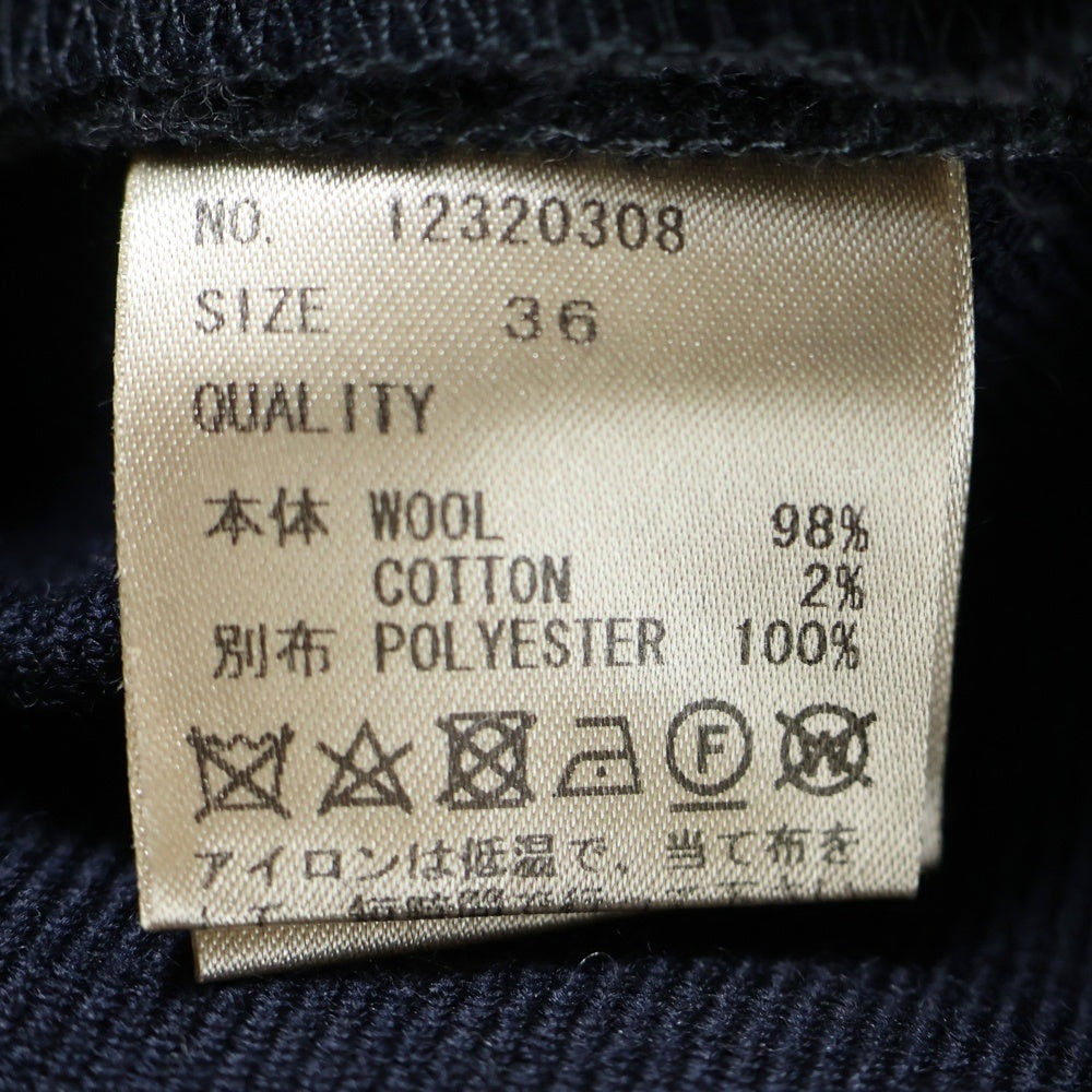 TODAYFUL(トゥデイフル) 23AW DOUBLEFACE WOOL KEYNECK DRESS ダブルフェイス ウールキーネックドレス ノースリーブワンピース レディース グレー 12320308