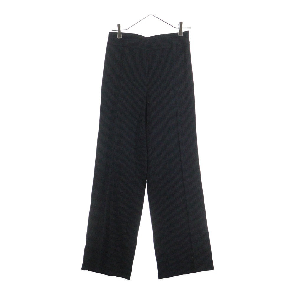 Max Mara(マックスマーラ) ピンストライプ セットアップ スーツ ピークドラペル 2B ジャケット スラックス パンツ レディース ブラック