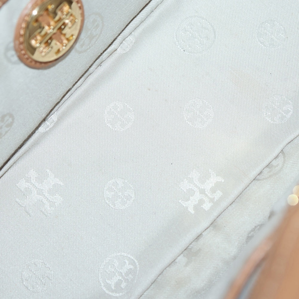 TORY BURCH(トリー バーチ) ゴールドプレート ジッパード 2WAYショルダー ハンドバック ブラウン レディース HSP037-12-13