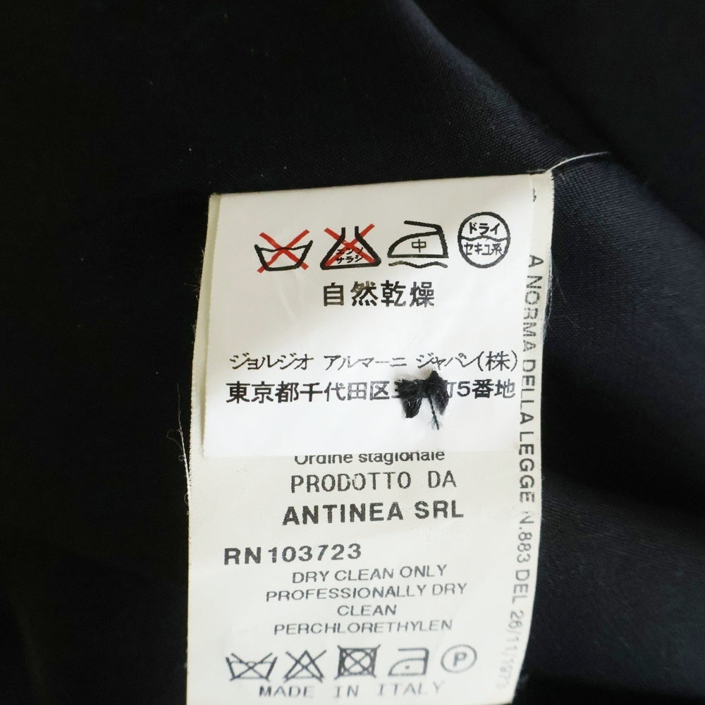 ARMANI COLLEZIONI(アルマーニ コレツィオーニ) プラッドパターン セットアップ テーラードジャケット ロングパンツ ブラック