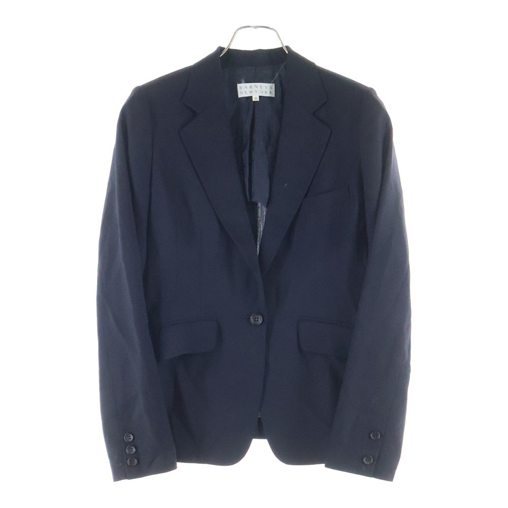 BARNEYS NEWYORK(バーニーズ ニューヨーク) ウール シングルボタン テーラードジャケット ネイビー レディース BS107J-131