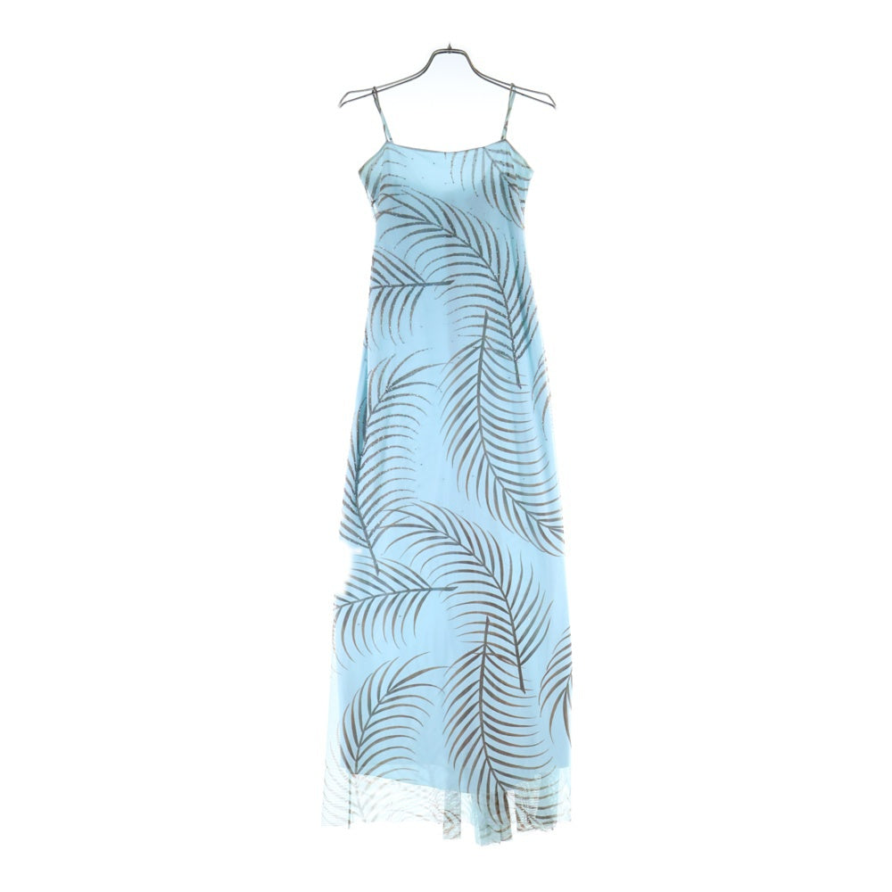 BCBGMAXAZRIA(ビーシービージーマックスアズリア) ビーズデザイン キャミソール ドレス ワンピース ブルー/ブラウン レディース PLM60159