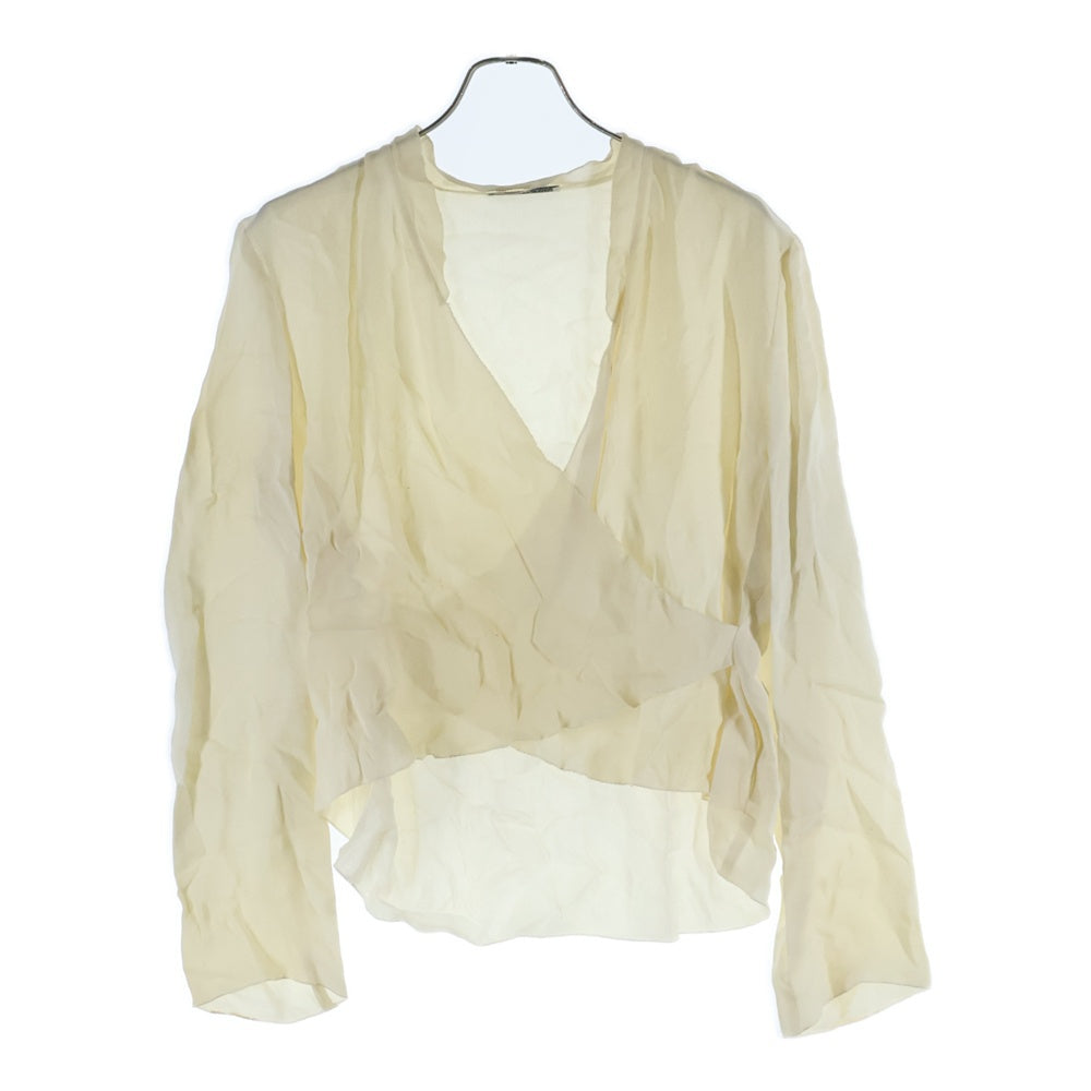 EMPORIO ARMANI(エンポリオアルマーニ) キャミソール付き カットオフ 長袖シャツ ベージュ レディース G2C0600