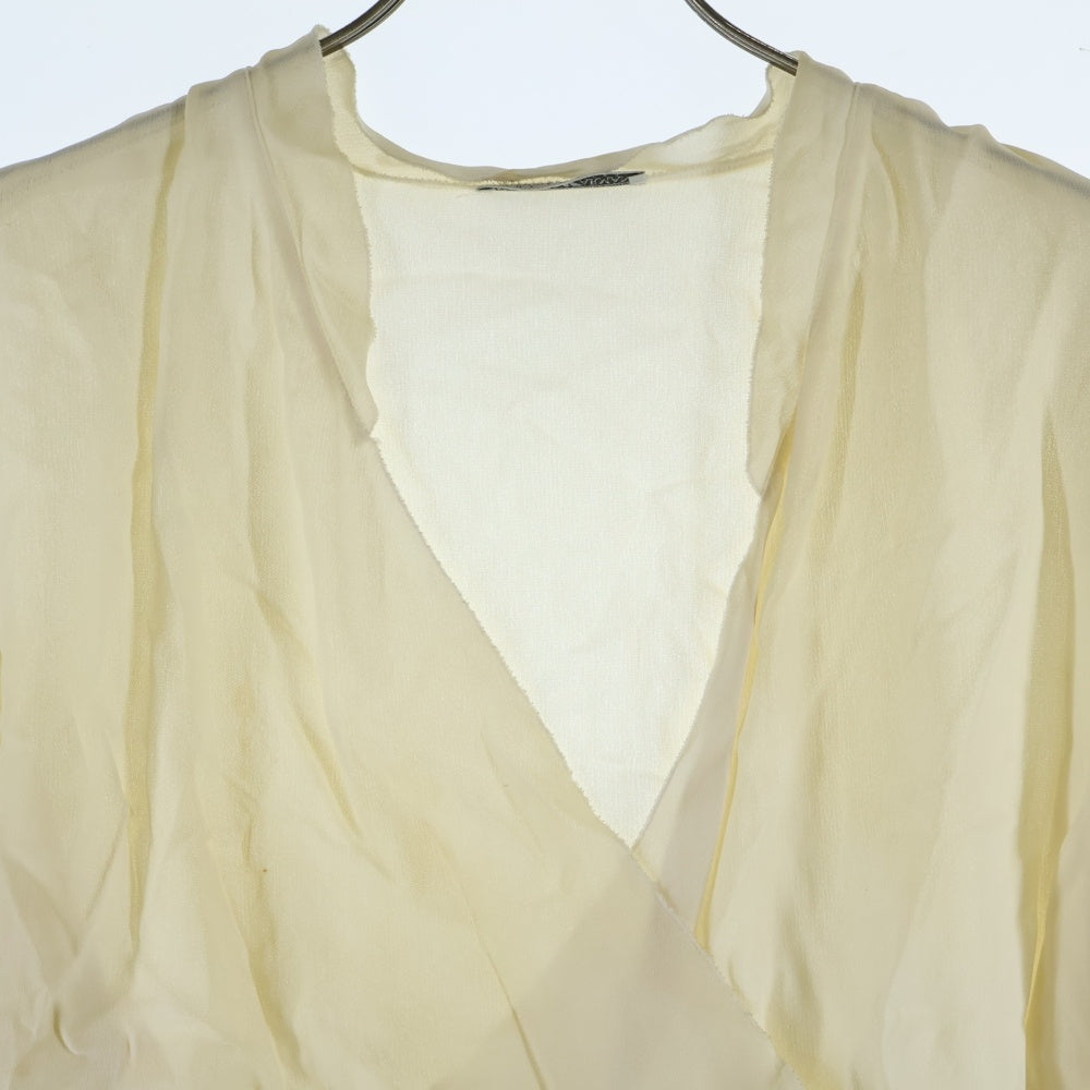 EMPORIO ARMANI(エンポリオアルマーニ) キャミソール付き カットオフ 長袖シャツ ベージュ レディース G2C0600