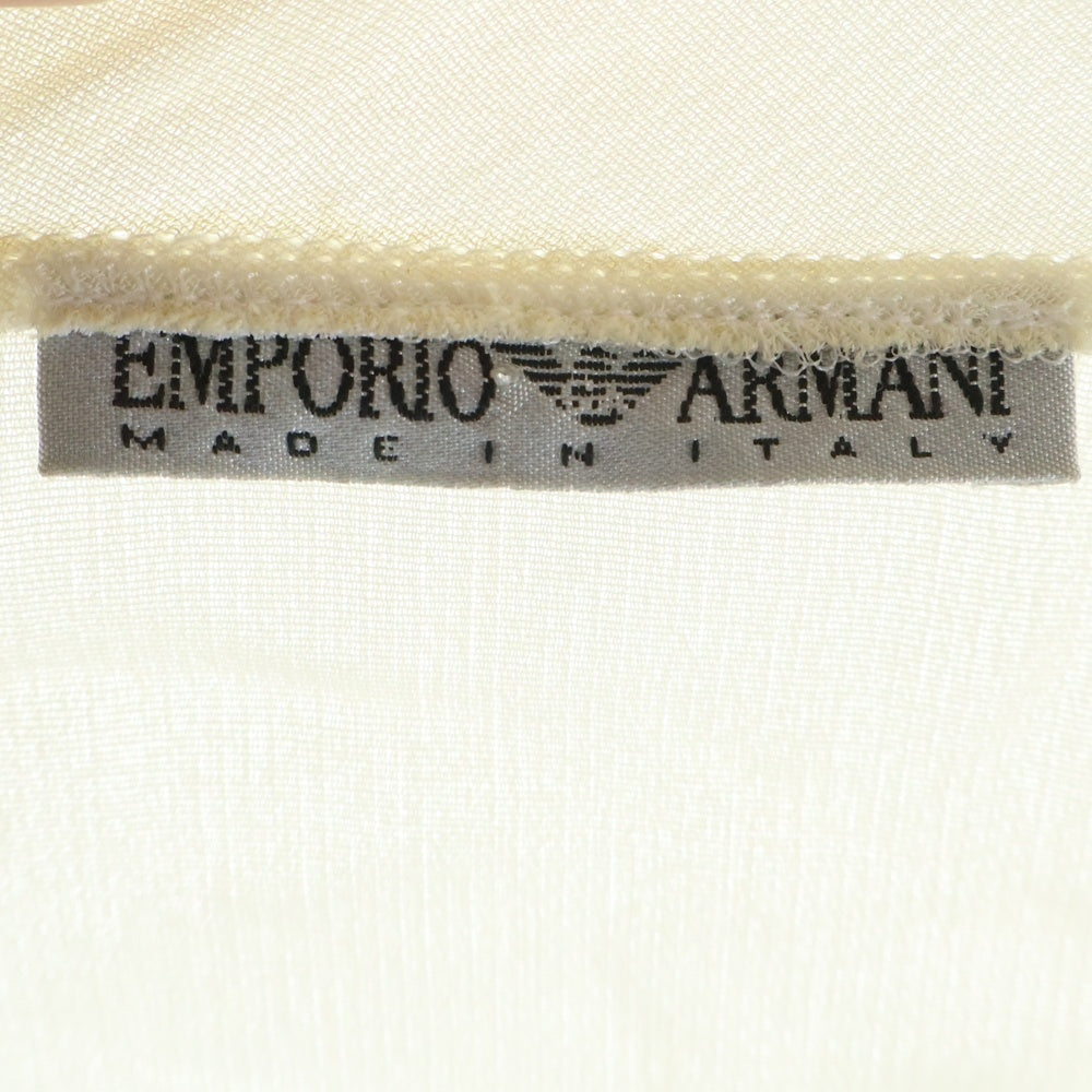 EMPORIO ARMANI(エンポリオアルマーニ) キャミソール付き カットオフ 長袖シャツ ベージュ レディース G2C0600