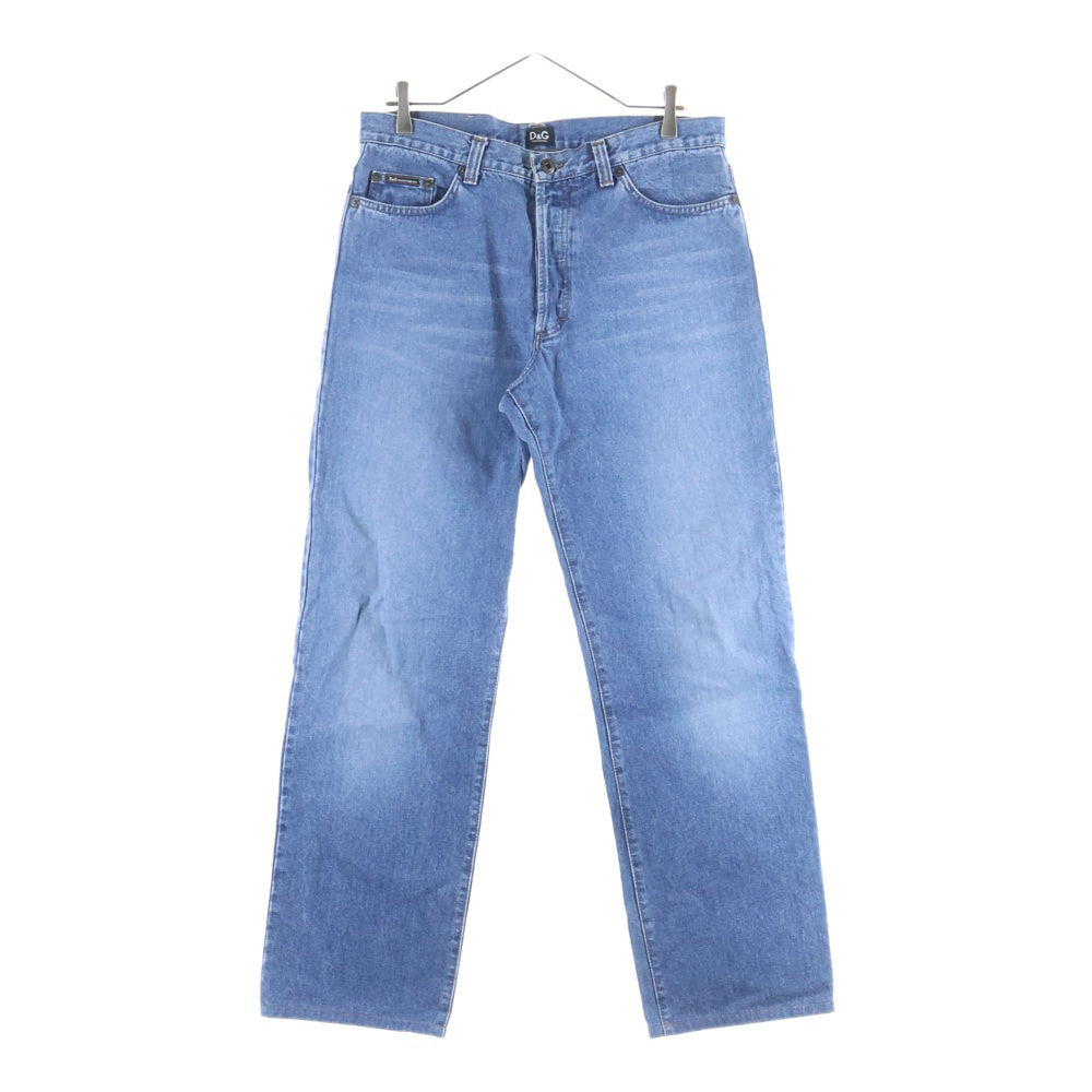 DOLCE & GABBANA(ドルチェアンドガッバーナ) ジップフライ ストレートデニムパンツ インディゴ