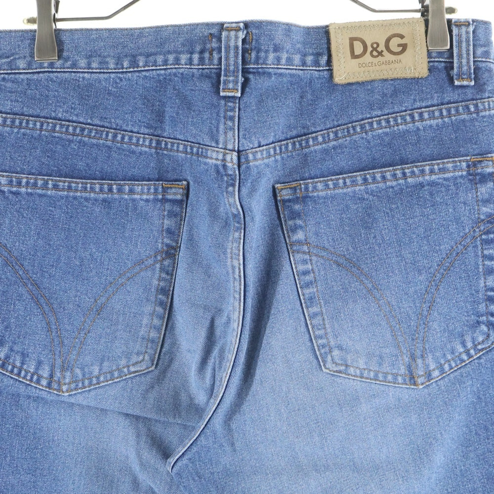 DOLCE & GABBANA(ドルチェアンドガッバーナ) ジップフライ ストレートデニムパンツ インディゴ