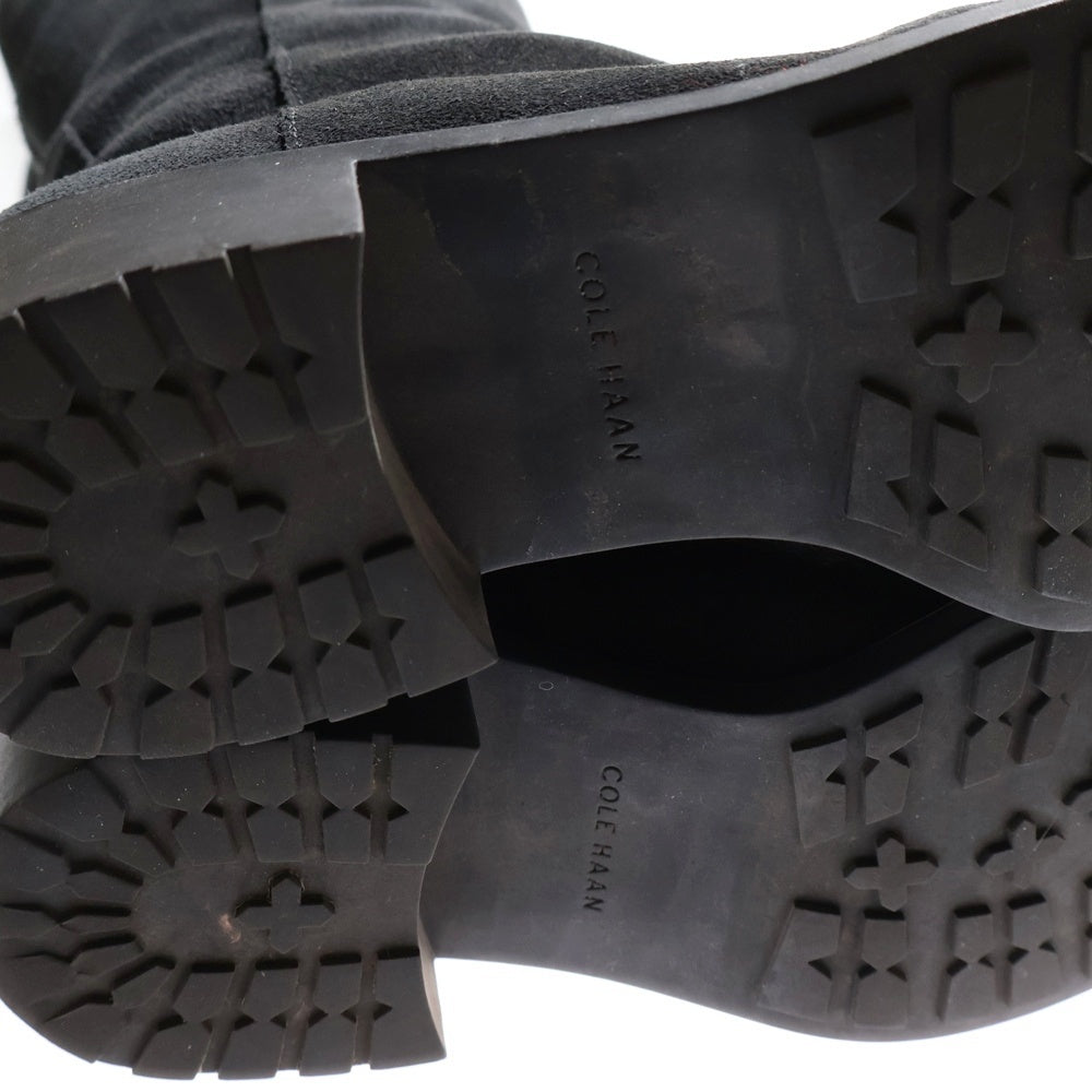 COLE HAAN(コール ハーン) TERRYTOWN WP BOOT ll スエードレザー ニーハイ ロングブーツ シューズ レディース ブラック W00397