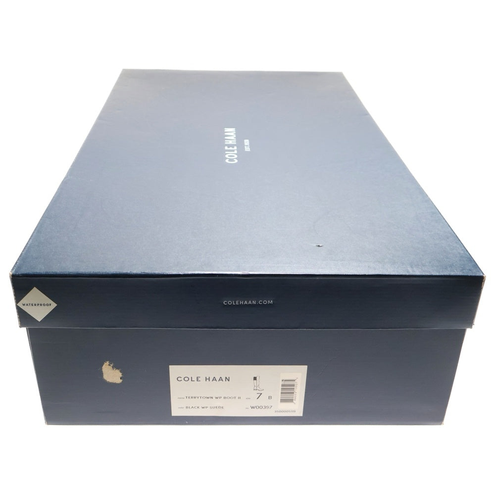 COLE HAAN(コール ハーン) TERRYTOWN WP BOOT ll スエードレザー ニーハイ ロングブーツ シューズ レディース ブラック W00397